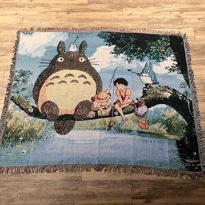 Totoro Woven Tapestry Blanket